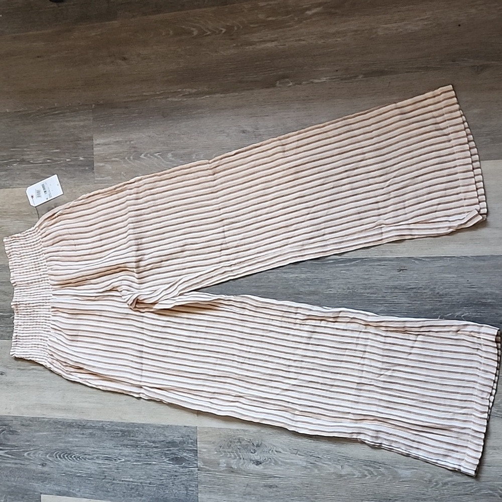 Billabong Striped Bottoms in Cream and Tan